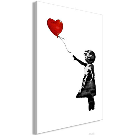 Tableau Imprimé "Banksy - Girl with Balloon" 40 x 60 cm (1/2)