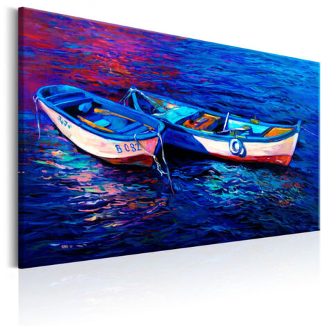 Tableau Imprimé "Abandoned Boats" 60 x 90 cm (1/2)