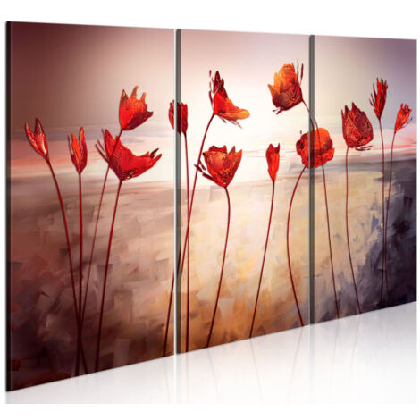 Tableau Imprimé "Bright Red Poppies" 80 x 120 cm (1/2)