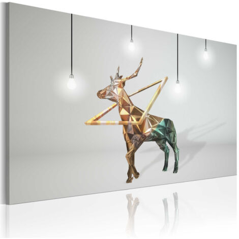 Tableau Imprimé "Cerf D'or" 60 x 90 cm (1/2)