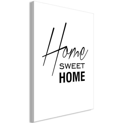 Tableau Imprimé "Black & White : Home Sweet Home" 60 x 90 cm (1/2)