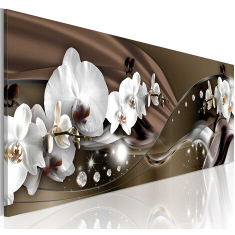 Tableau Imprimé "Chocolate Dance of Orchid" 45 x 135 cm (1/2)
