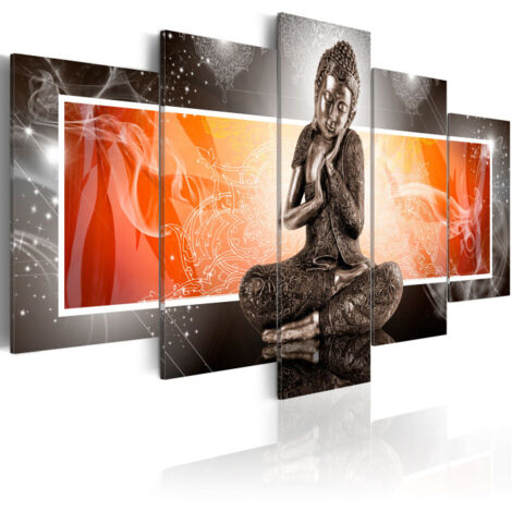 Tableau Imprimé "Bouddha & Ornements" 50 x 100 cm (1/2)