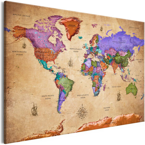 Tableau Imprimé "Colourful Travels Wide" 80 x 120 cm (1/2)