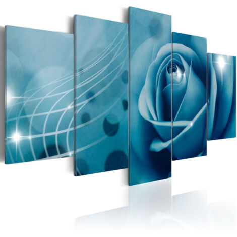 Tableau Imprimé "Beauté Bleue" 50 x 100 cm (1/2)