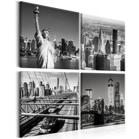 Tableau Imprimé "Faces of New York" 40 x 40 cm (1/2)