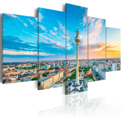 Tableau Imprimé "Berlin TV Tower, Germany" 100 x 200 cm (1/2)
