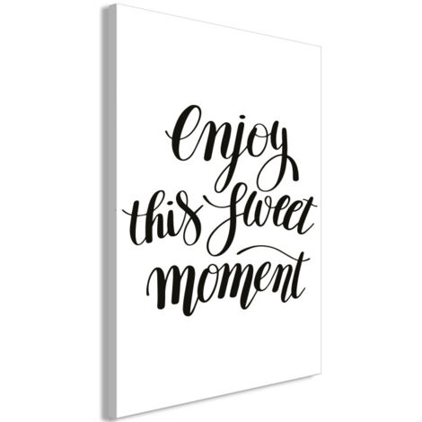 Tableau Imprimé "Enjoy This Sweet Moment" 60 x 90 cm (1/2)