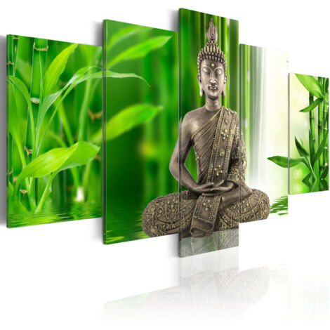 Tableau Imprimé II "Bouddha Méditant" 50 x 100 cm (1/2)