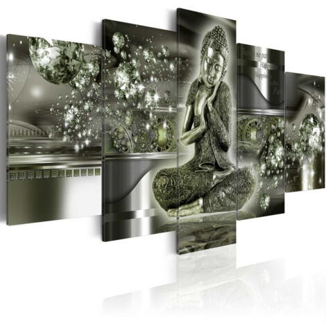 Tableau Imprimé "Buddha Smeraldo" 50 x 100 cm (1/2)