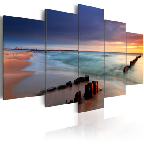 Tableau Imprimé "Cocher du Soleil au Bord de la Mer" 50 x 100 cm (1/2)