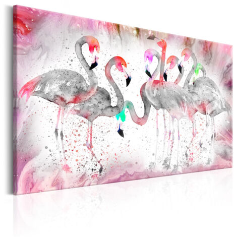 Tableau Imprimé "Flamingoes Family" 60 x 90 cm (1/2)