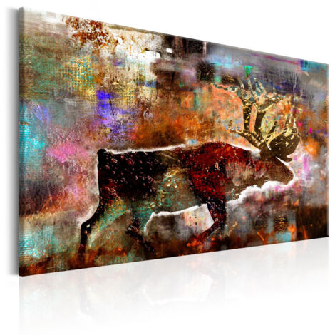 Tableau Imprimé "Colourful Caribou" 60 x 90 cm (1/2)