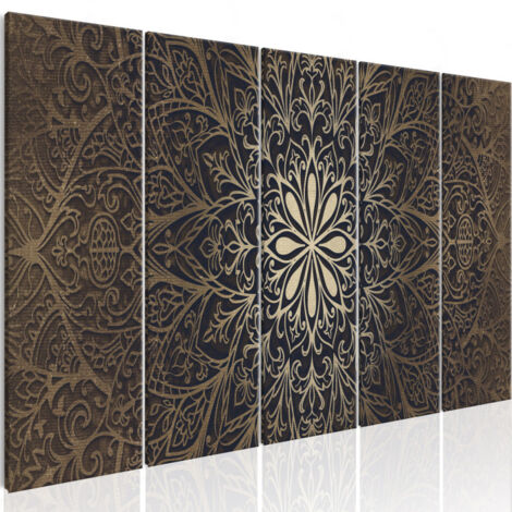 Tableau Imprimé "Brown Mandala" 90 x 225 cm (1/2)