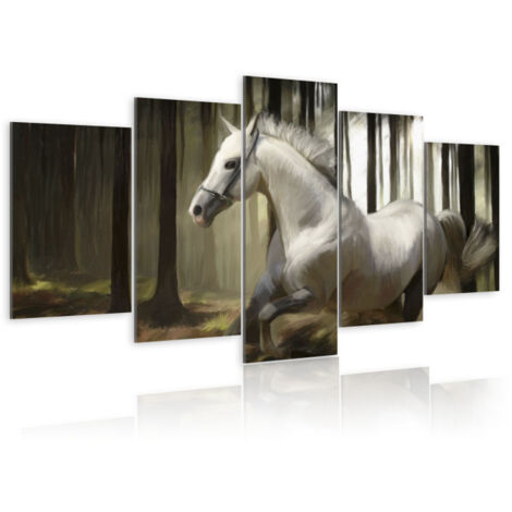 Tableau Imprimé "Cheval Courant" 100 x 200 cm (1/2)