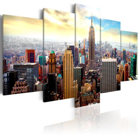 Tableau Imprimé "Coeur de la Ville" 50 x 100 cm (1/2)