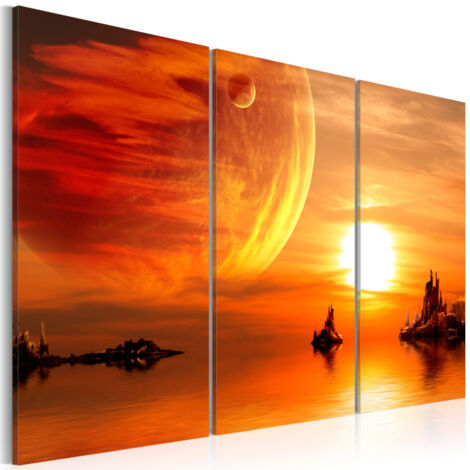 Tableau Imprimé "Coucher du Soleil Romantique" 60 x 90 cm (1/2)