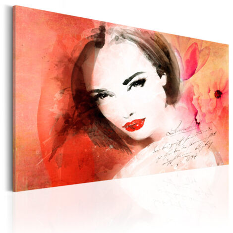 Tableau Imprimé "Dame Cramoisie" 60 x 90 cm (1/2)