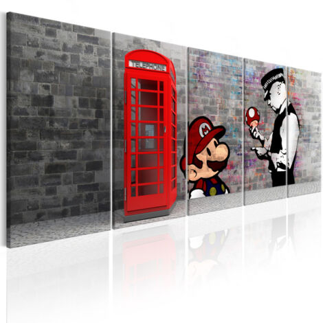 Tableau Imprimé "Brick Graffiti I" 90 x 225 cm (1/2)