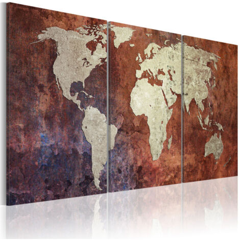 Tableau Imprimé "Continents D'acier" 60 x 120 cm (1/2)