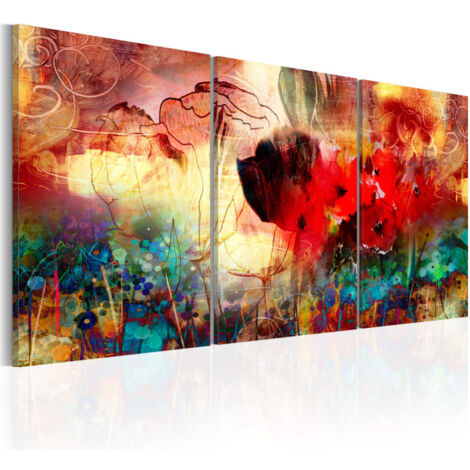 Tableau Imprimé "Garden of Colours" 60 x 120 cm (1/2)
