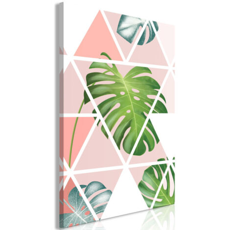 Tableau Imprimé "Geometric Monstera" 60 x 90 cm (1/2)