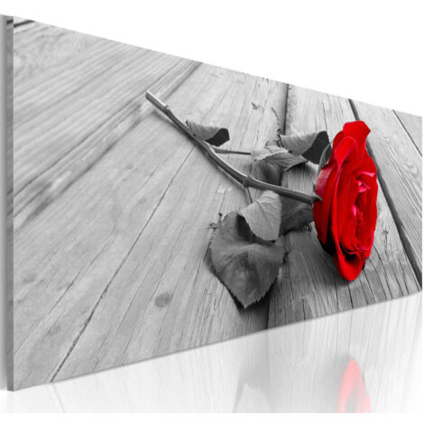 Tableau Imprimé "Carmine Rose" 40 x 120 cm (1/2)