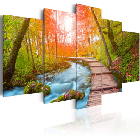 Tableau Imprimé "By the Riverside" 100 x 200 cm (1/2)