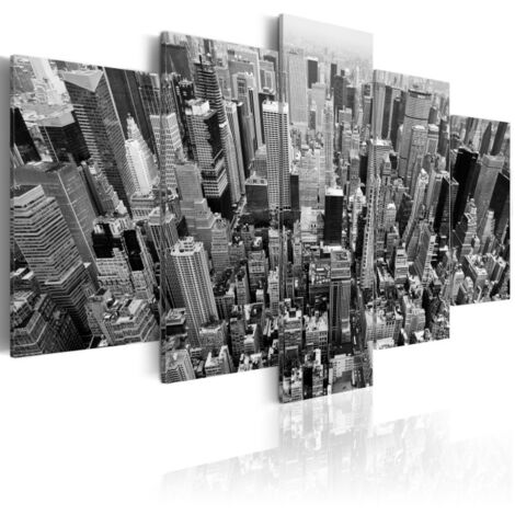 Tableau Imprimé "Grattes-Ciel de New York" 50 x 100 cm (1/2)
