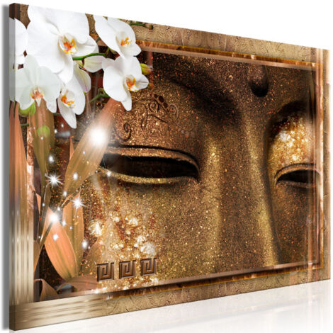 Tableau Imprimé "Buddha's Eyes Wide" 60 x 90 cm (1/2)