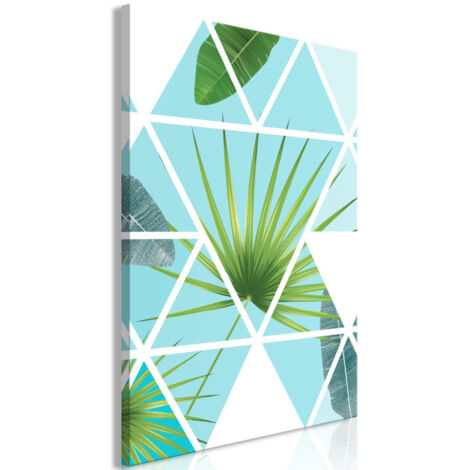 Tableau Imprimé "Geometric Palm" 60 x 90 cm (1/2)