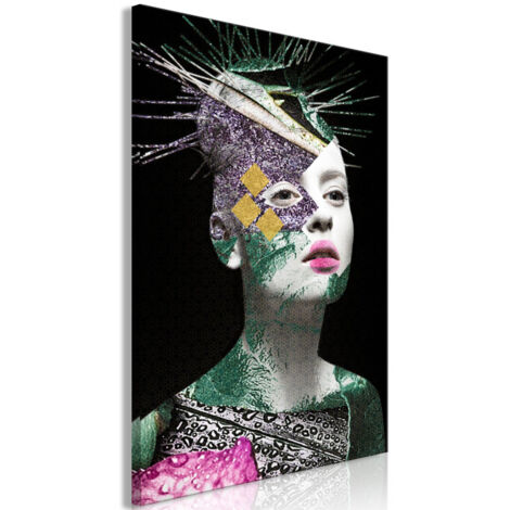 Tableau Imprimé "Colourful Portrait" 60 x 90 cm (1/2)