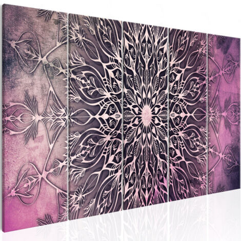 Tableau Imprimé 5 Panneaux "Center Narrow Pink" 90 x 225 cm (1/2)