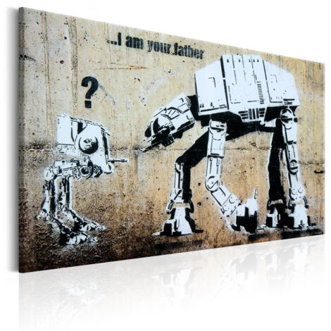 Tableau Imprimé "I Am Your Father - Banksy" 80 x 120 cm (1/2)
