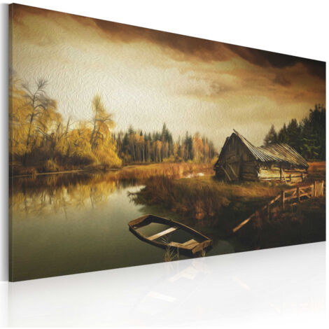Tableau Imprimé "Idyllic Village" 60 x 90 cm (1/2)