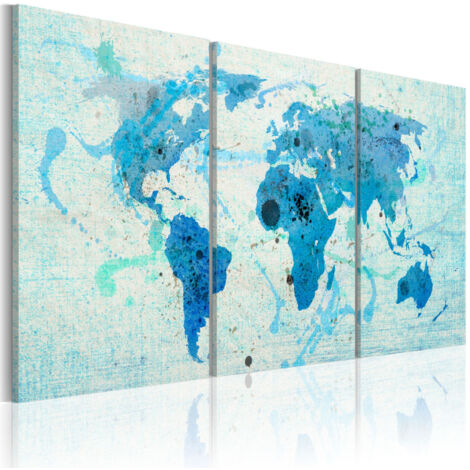 Tableau Imprimé "Continents Comme Les Océans" 60 x 120 cm (1/2)