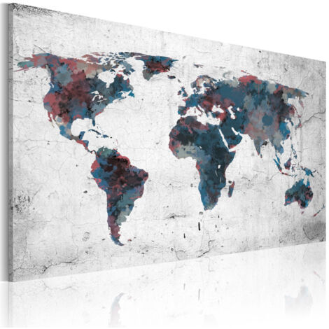 Tableau Imprimé "Continents Inconnus" 60 x 90 cm (1/2)