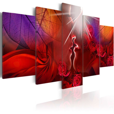 Tableau Imprimé "Kiss From Rose" 50 x 100 cm (1/2)