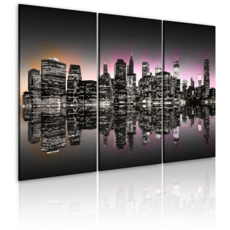 Tableau "La Ville Qui Ne Dort Jamais New York" 40 x 60 cm (1/2)