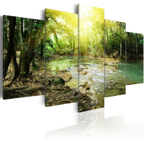 Tableau Imprimé "Forest River" 50 x 100 cm (1/2)
