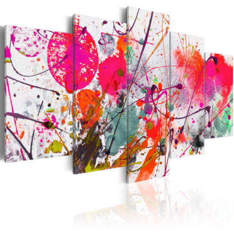Tableau Imprimé "Dance of Red" 100 x 200 cm (1/2)