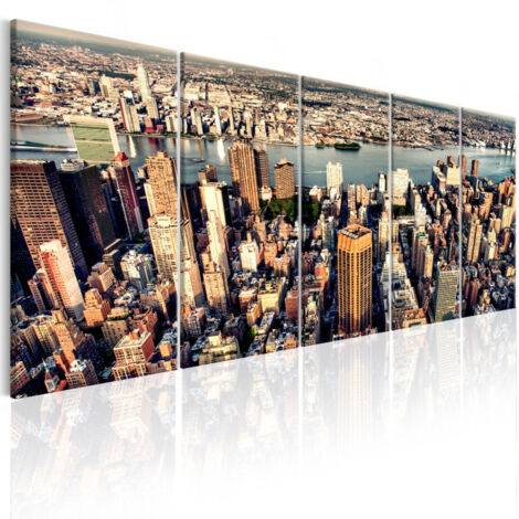 Tableau Imprimé "Flight Over New York" 90 x 225 cm (1/2)