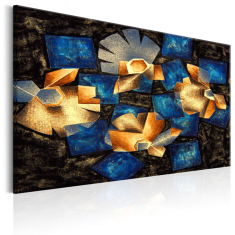 Tableau Imprimé "Geometrical Flowers" 60 x 90 cm (1/2)