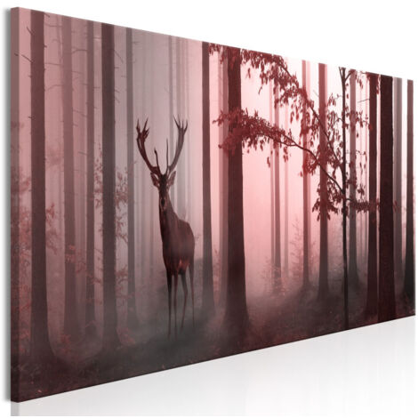 Tableau Imprimé "Morning Narrow Pink" 45 x 135 cm (1/2)