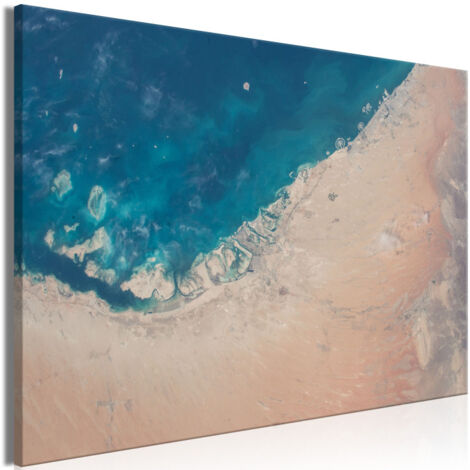 Tableau Imprimé "Dubai From the Satellite Wide" 80 x 120 cm (1/2)