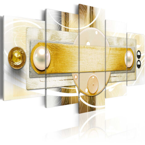 Tableau Imprimé "Gold Frigidity" 50 x 100 cm (1/2)