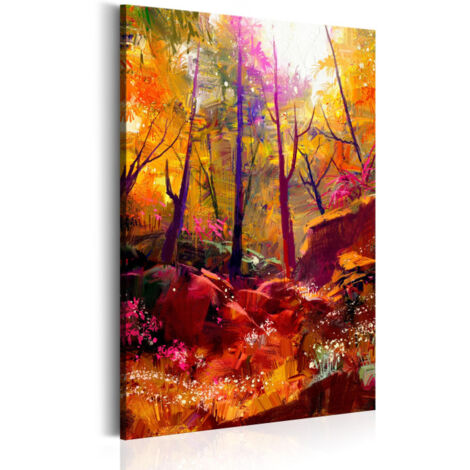 Tableau Imprimé "Forêt Peinte" 60 x 90 cm (1/2)