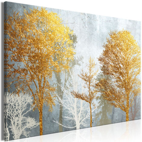 Tableau Imprimé "Hoarfrost & Gold Wide" 60 x 90 cm (1/2)