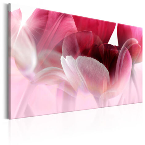 Tableau Imprimé "Nature : Pink Tulips" 60 x 90 cm (1/2)