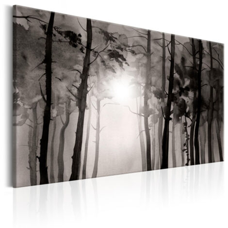 Tableau Imprimé "Foggy Forest" 60 x 90 cm (1/2)